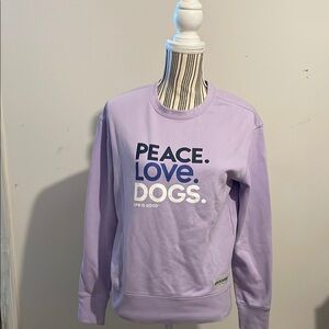 Life is Good Purple Sweatshirt